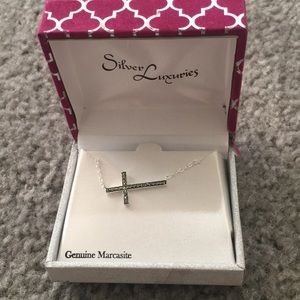 Horizontal Cross Necklace